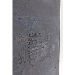 Peinture à l'huie 155x155cm ABSTRACT DEEP Kare Design noir