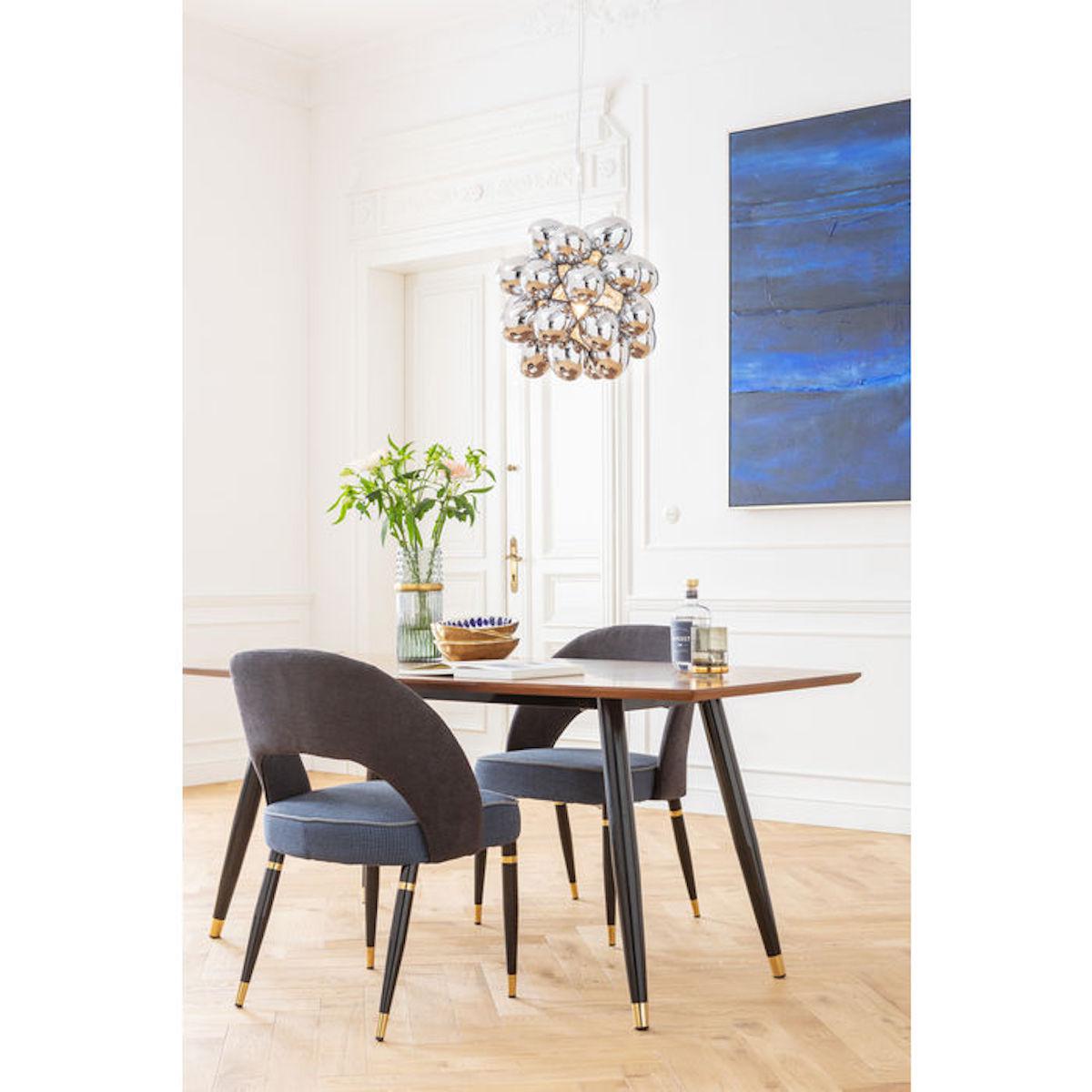 Peinture à l'huie ABSTRACT DEEP Kare Design bleu 155x155cm