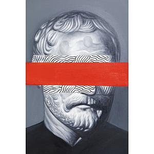 Peinture à l'huile 100x80cm INCOGNITO Kare Design Philosophy