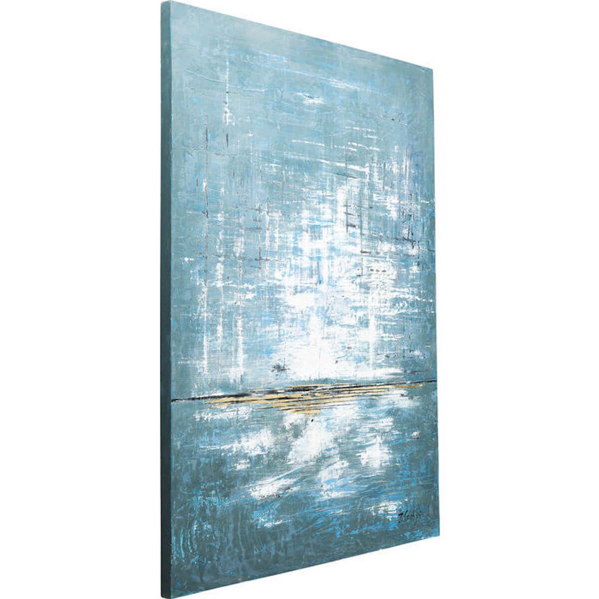 Peinture à l'huile 150x120cm ABSTRACT BLUE ONE Kare Design