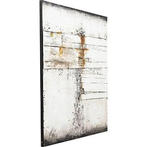 Peinture à l'huile 150x120cm ABSTRACT GREY LINE TWO Kare Design