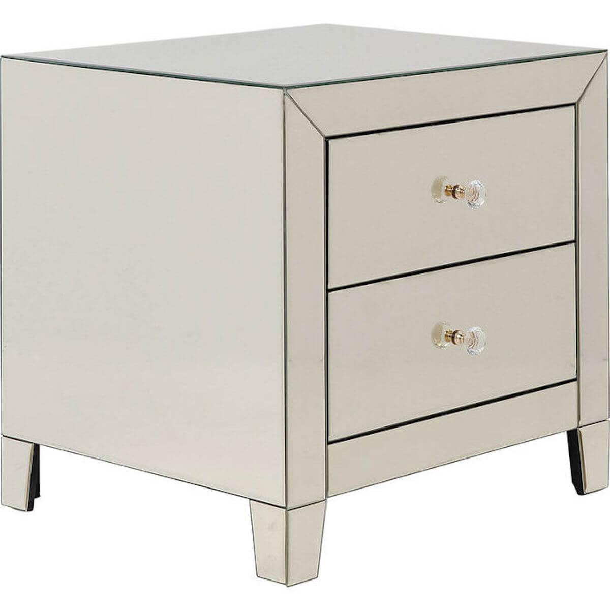 Petite commode 2 tiroirs LUXURY CHAMPAGNE Kare Design