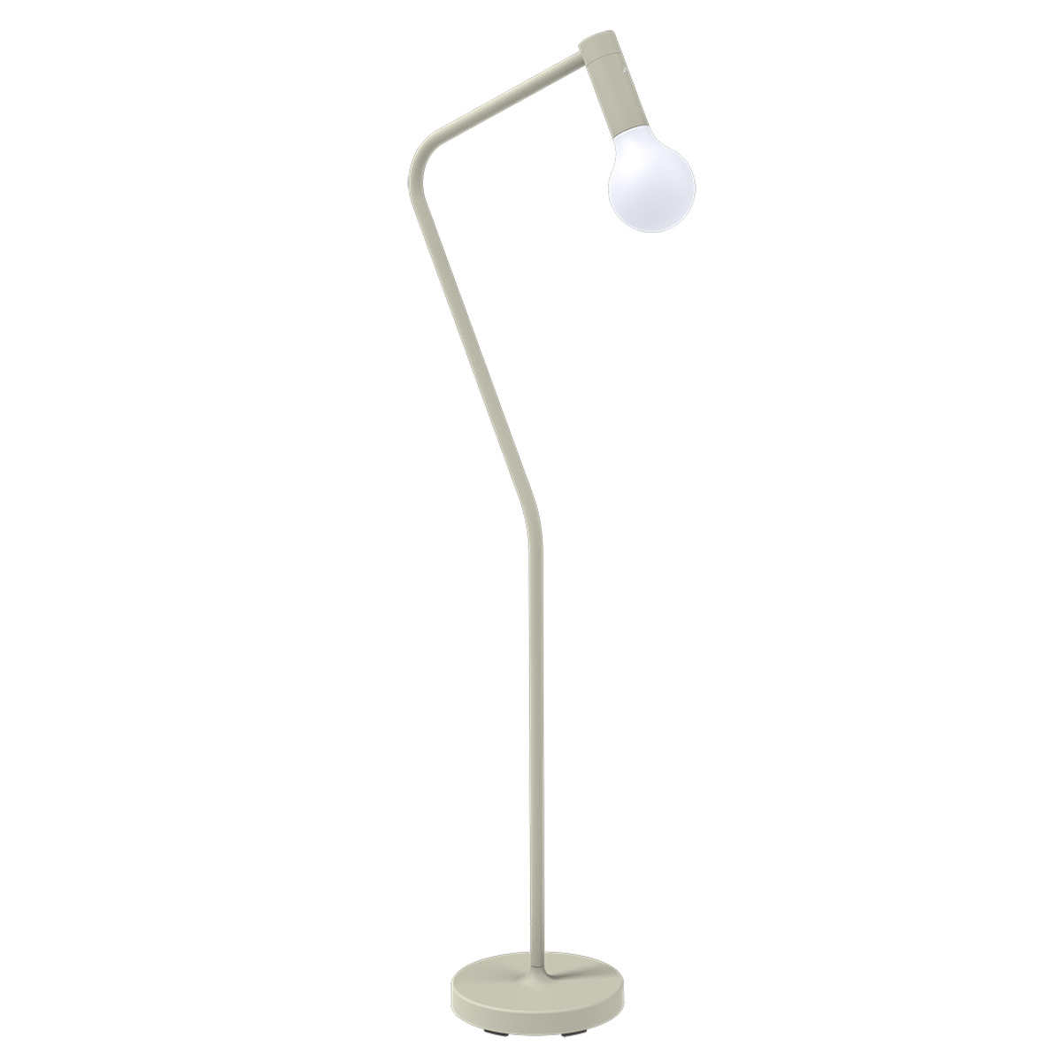 Pied simple APLO Fermob gris argile