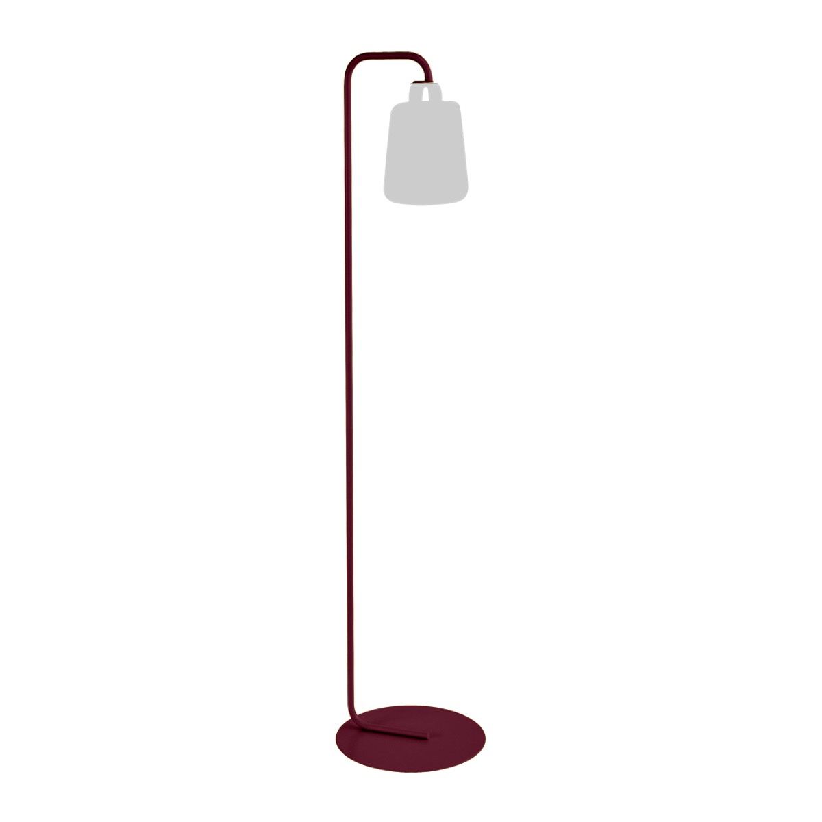 Pied simple BALAD Fermob cerise noir
