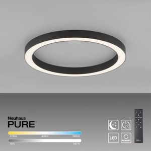 Plafonnier LINES ROUND Neuhaus Pure anthracite Dia50