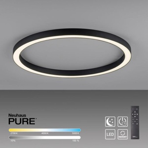 Plafonnier LINES ROUND Neuhaus Pure anthracite Dia70