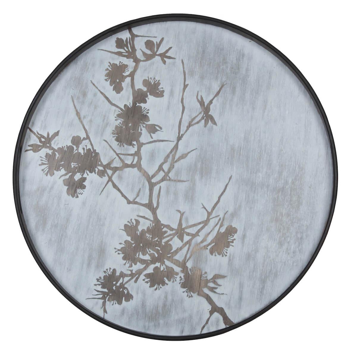 Plateau rond 48cm S CLASSICS Ethnicraft Blossom wooden