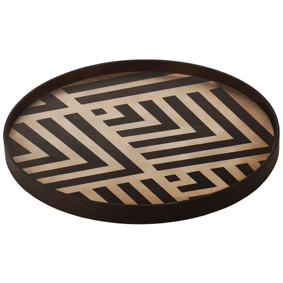 Plateau rond 48cm S CLASSICS Ethnicraft Blossom wooden