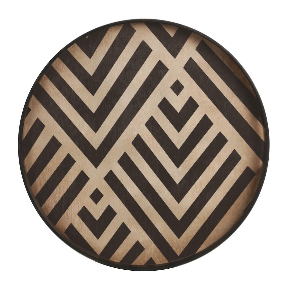 Plateau rond 48cm S CLASSICS Ethnicraft Blossom wooden