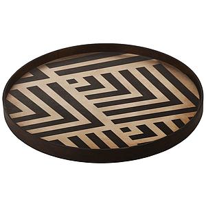 Plateau rond 48cm S CLASSICS Ethnicraft Blossom wooden