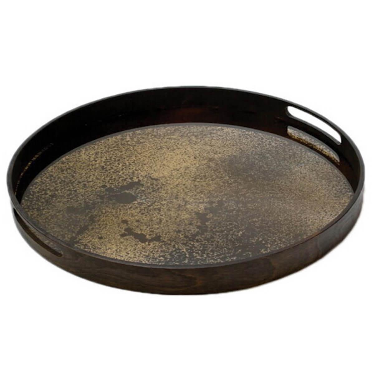 Plateau rond 48cm S CLASSICS Ethnicraft Bronze mirror