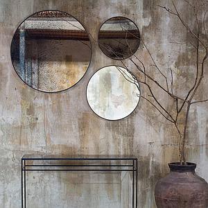 Plateau rond 48cm S CLASSICS Ethnicraft Bronze mirror