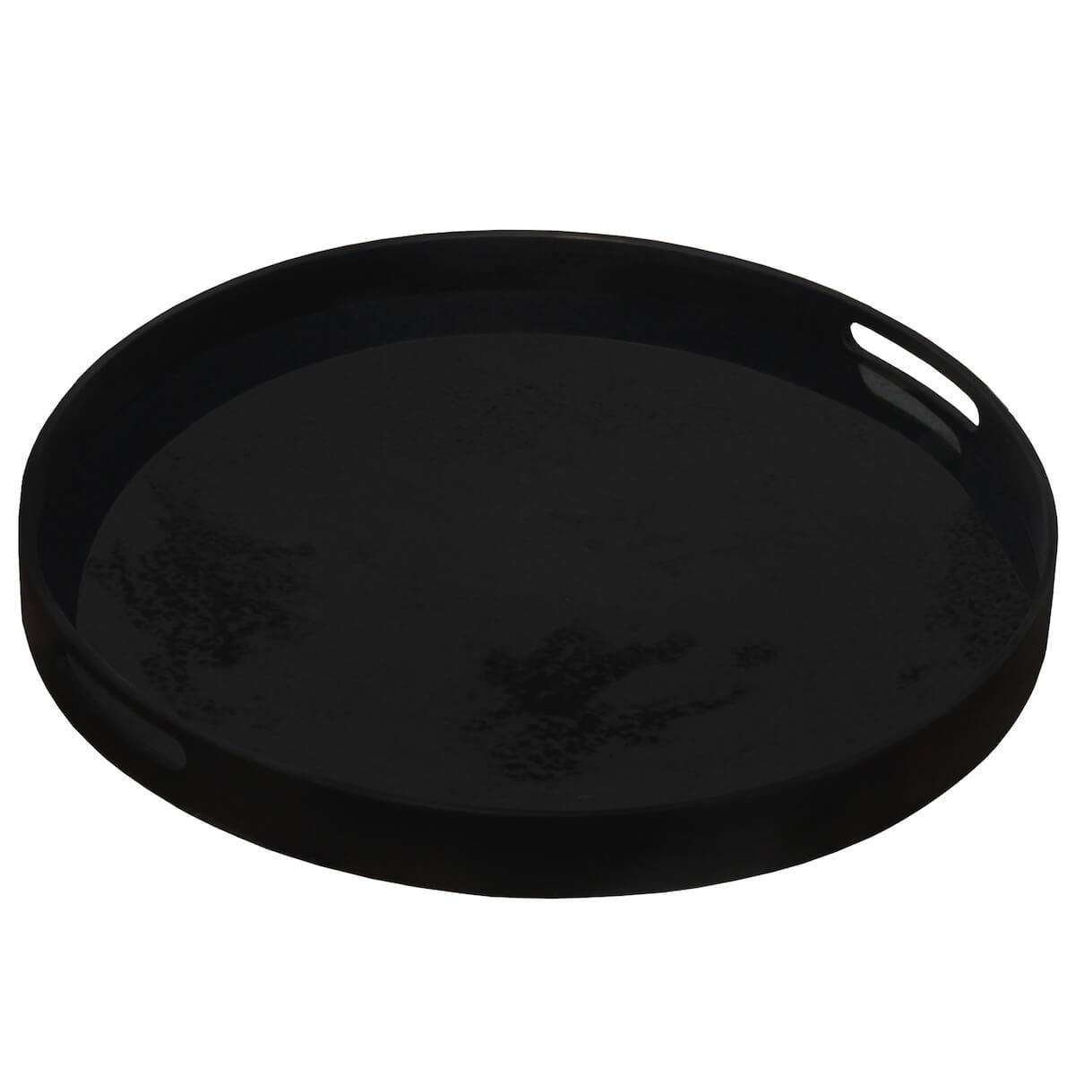 Plateau rond 48cm S CLASSICS Ethnicraft Charcoal mirror