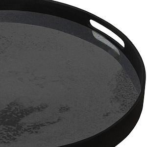 Plateau rond 48cm S CLASSICS Ethnicraft Charcoal mirror