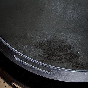 Plateau rond 48cm S CLASSICS Ethnicraft Charcoal mirror