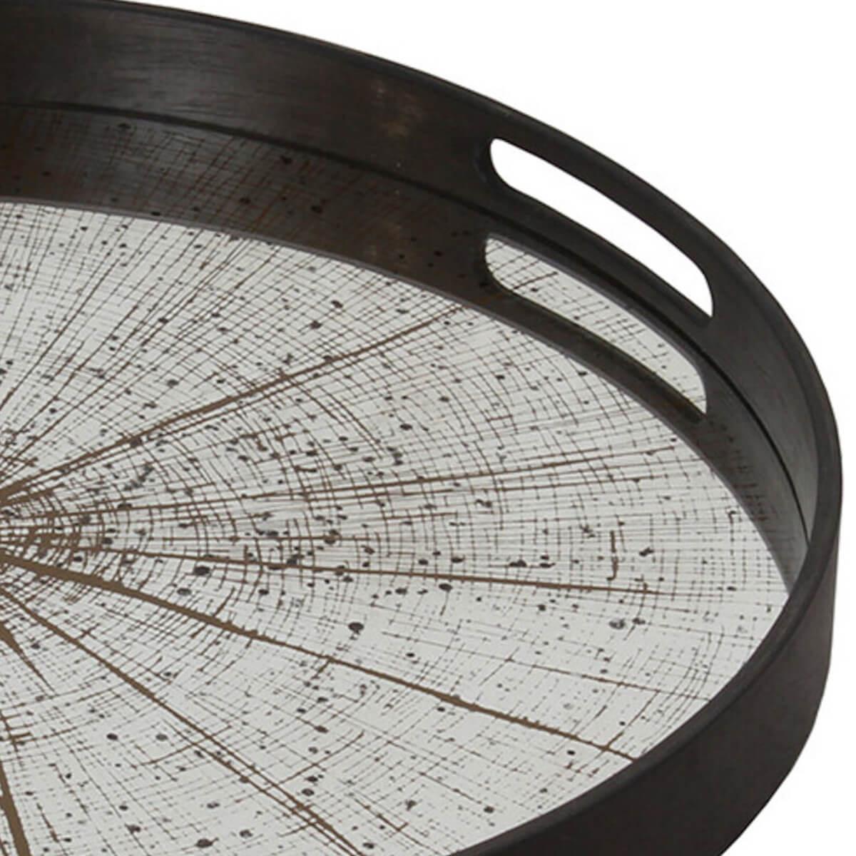 Plateau rond 48cm S CLASSICS Ethnicraft White Slice mirror