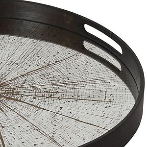 Plateau rond 48cm S CLASSICS Ethnicraft White Slice mirror