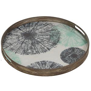 Plateau rond 48cm S OCEAN BLUE Ethnicraft Umbrellas glass