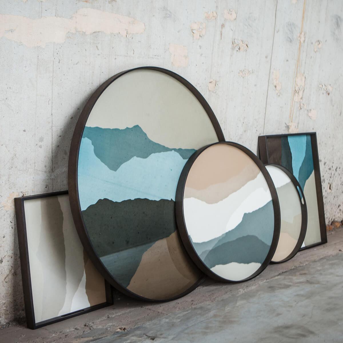 Plateau rond 48cm S WABI SABI Ethnicraft sand glass