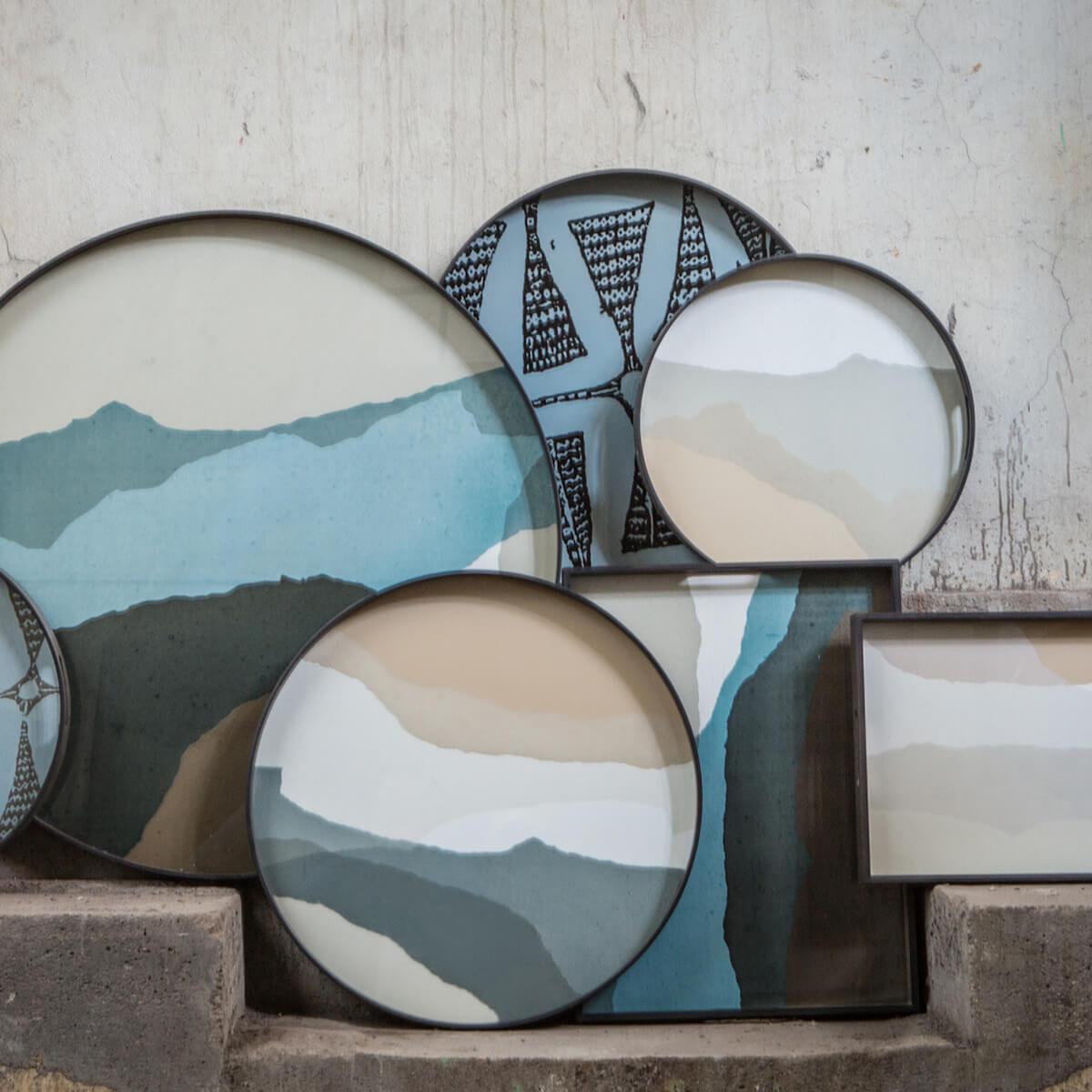 Plateau rond 48cm S WABI SABI Ethnicraft sand glass