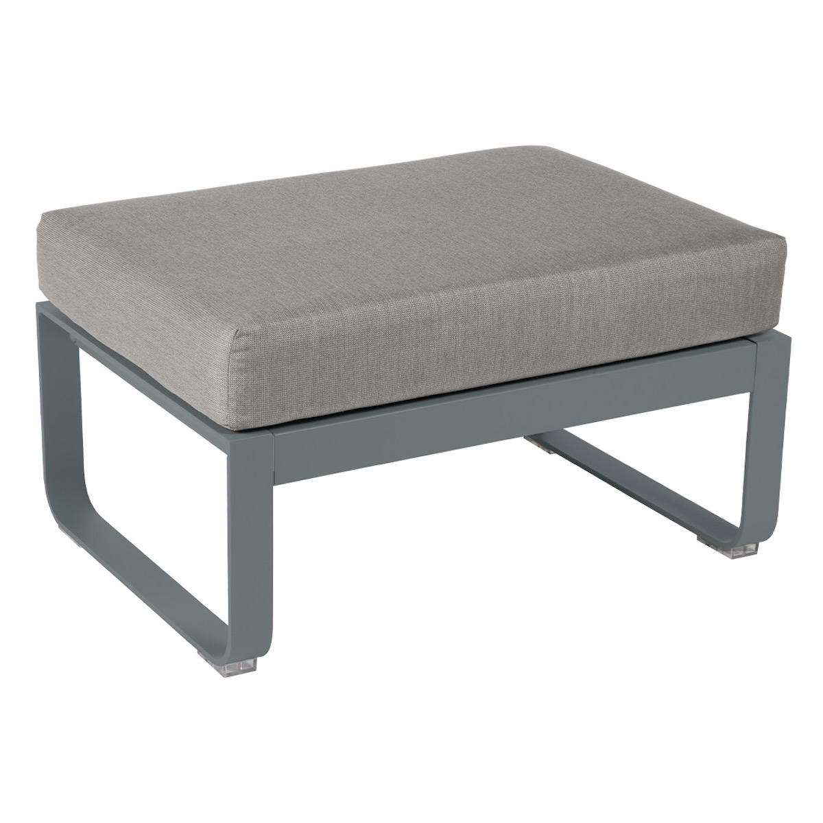 Pouf BELLEVIE Fermob gris orage-taupe grisé