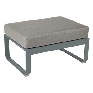 Pouf BELLEVIE Fermob gris orage-taupe grisé