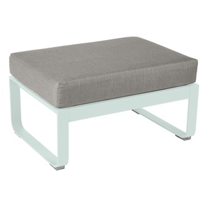 Pouf BELLEVIE Fermob menthe glaciale-taupe grisé