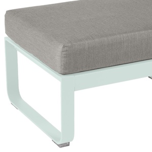 Pouf BELLEVIE Fermob menthe glaciale-taupe grisé