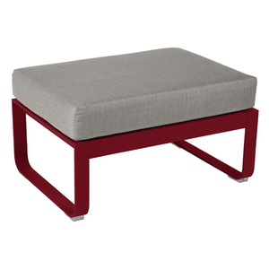Pouf BELLEVIE Fermob piment-taupe grisé