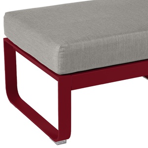 Pouf BELLEVIE Fermob piment-taupe grisé