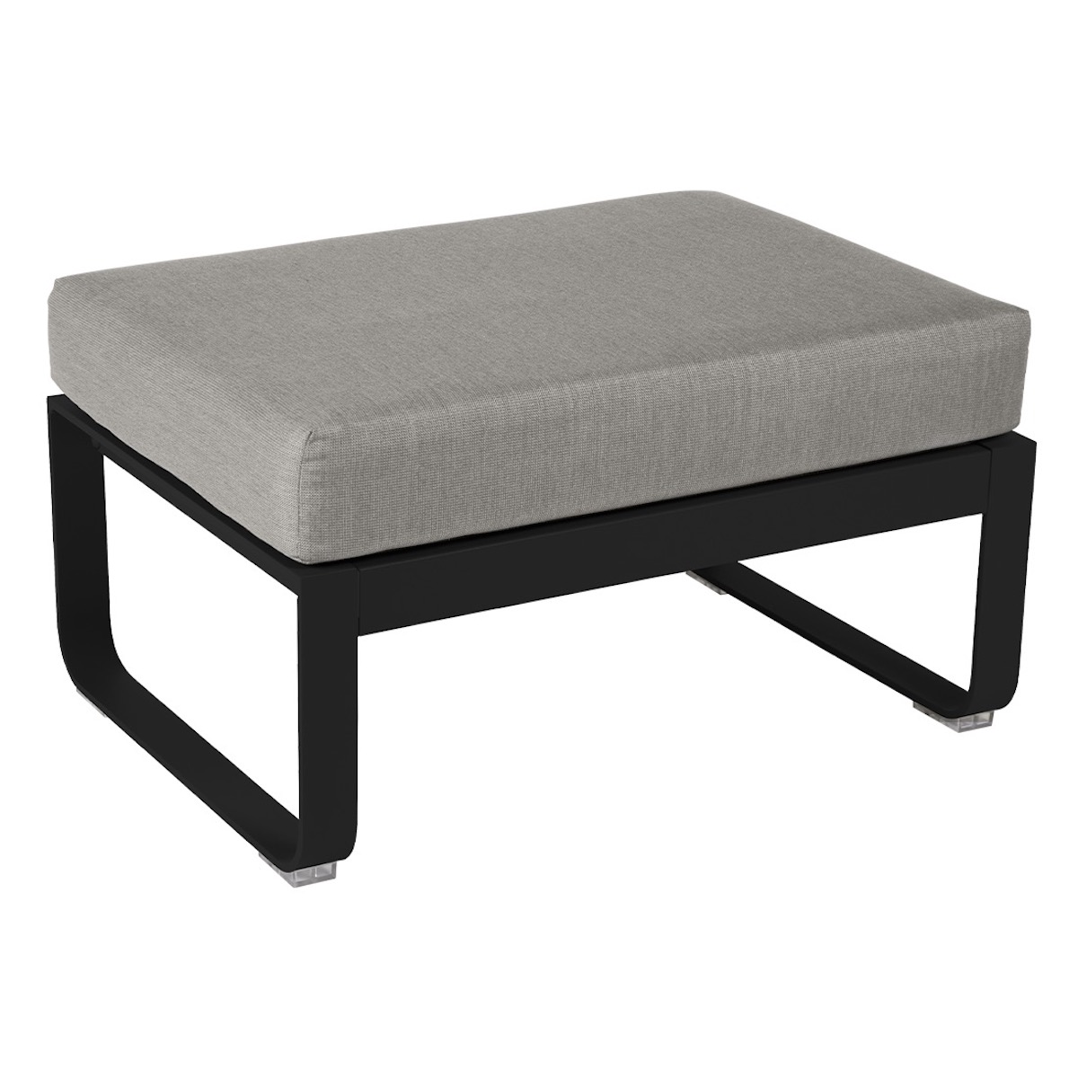 Pouf BELLEVIE Fermob réglisse-taupe grisé