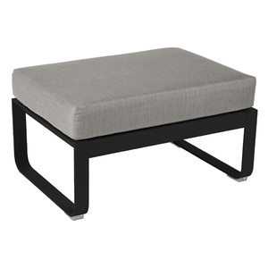 Pouf BELLEVIE Fermob réglisse-taupe grisé