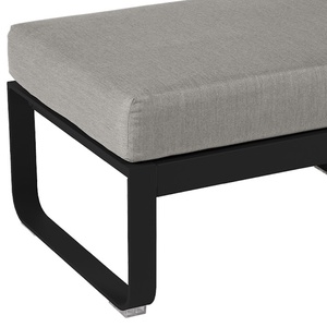 Pouf BELLEVIE Fermob réglisse-taupe grisé
