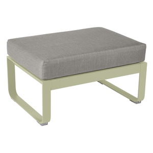 Pouf BELLEVIE Fermob tilleul-taupe grisé