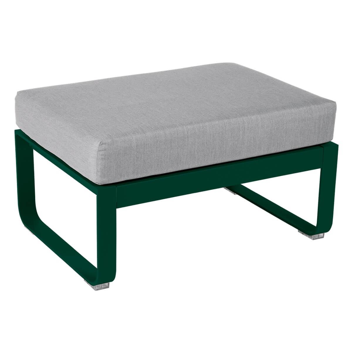 Pouf de jardin BELLEVIE Fermob cèdre-Gris flanelle