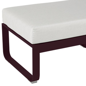 Pouf de jardin BELLEVIE Fermob Cerise noire-blanc grisé