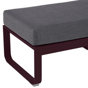 Pouf de jardin BELLEVIE Fermob Cerise noire-gris graphite