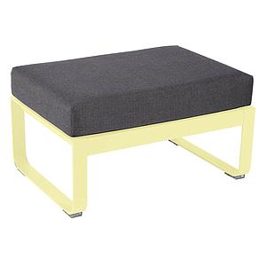Pouf de jardin BELLEVIE Fermob citron givré-Gris graphite