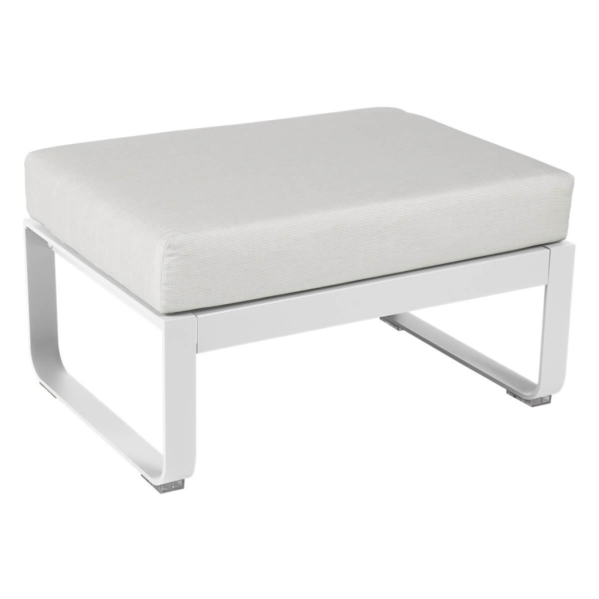Pouf de jardin BELLEVIE Fermob coton-Blanc grisé