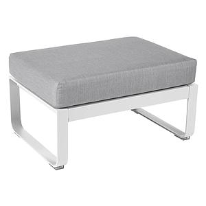 Pouf de jardin BELLEVIE Fermob coton-Gris flanelle