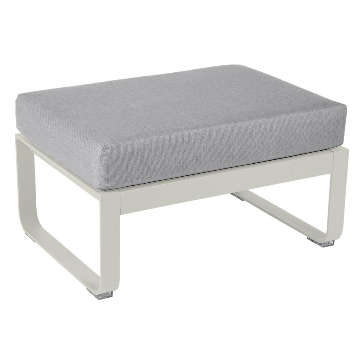 Pouf de jardin BELLEVIE Fermob gris argile-Gris flanelle