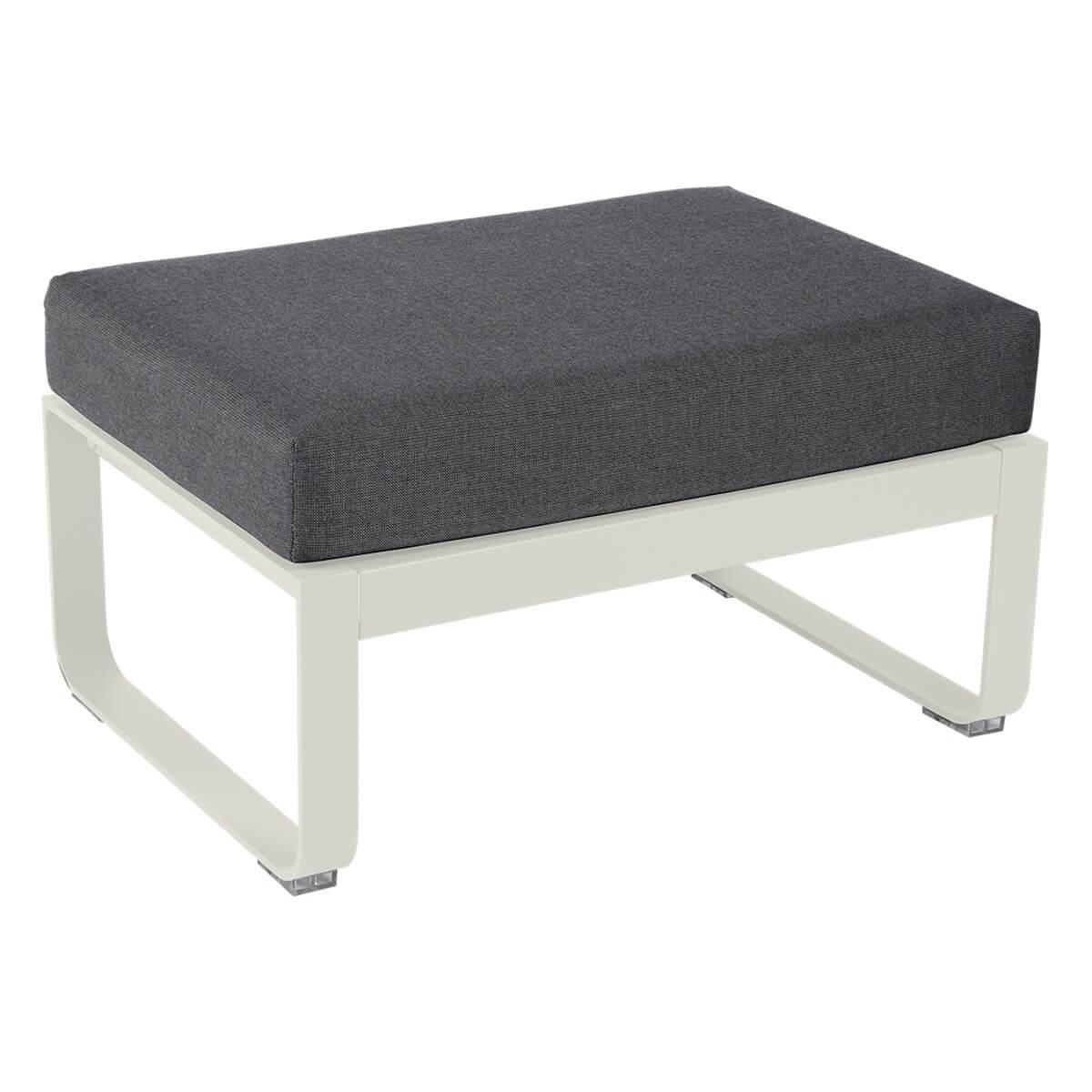 Pouf de jardin BELLEVIE Fermob gris argile-Gris graphite