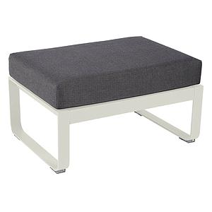 Pouf de jardin BELLEVIE Fermob gris argile-Gris graphite