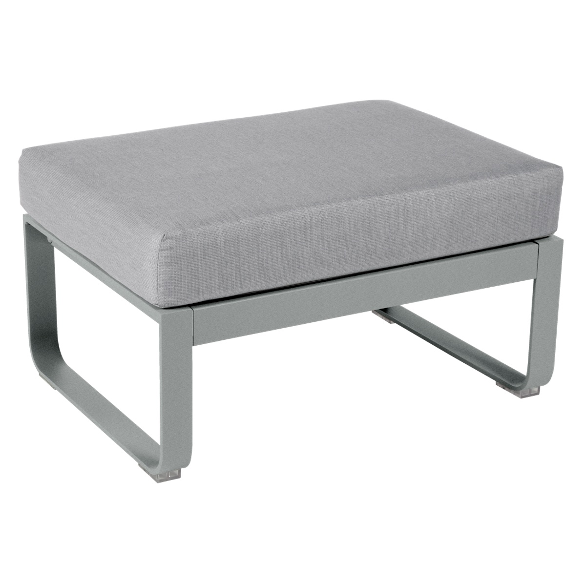 Pouf de jardin BELLEVIE Fermob gris lapilli-Gris flanelle
