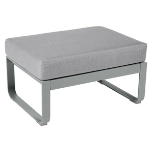 Pouf de jardin BELLEVIE Fermob gris lapilli-Gris flanelle