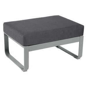 Pouf de jardin BELLEVIE Fermob gris lapilli-Gris graphite 
