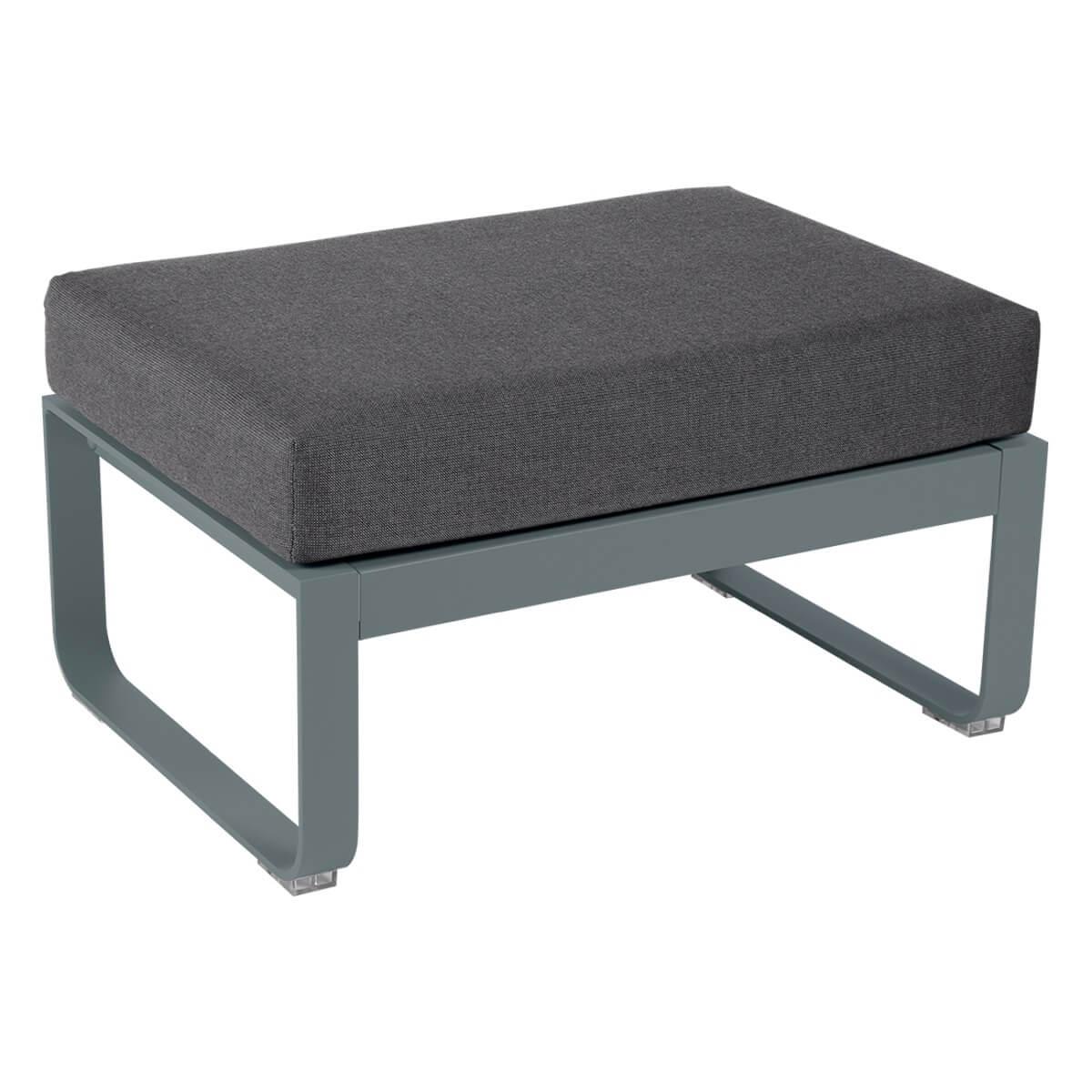Pouf de jardin BELLEVIE Fermob gris orage-Gris graphite