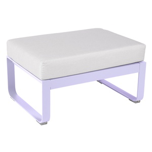 Pouf de jardin BELLEVIE Fermob guimauve-blanc grisé
