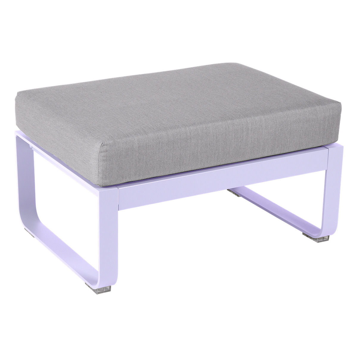 Pouf de jardin BELLEVIE Fermob guimauve-gris flanelle 