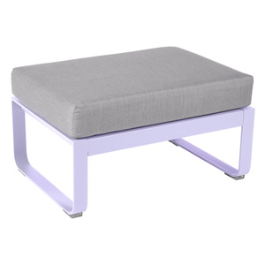 Pouf de jardin BELLEVIE Fermob guimauve-gris flanelle 